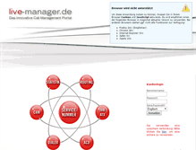 Tablet Screenshot of live-manager.de